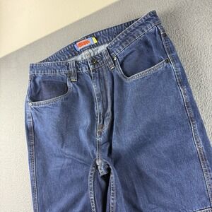 Empyre Jeans Men's 33x29* Blue Double Knee Relaxed Fit Baggy Wide Leg Skater Y2K